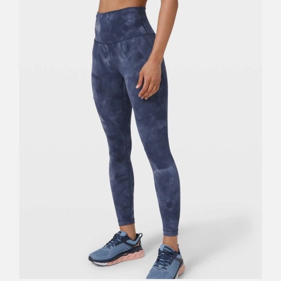 Lululemon Wunder Train High-Rise Tight 25" *Diamond Dye Diamond Dye Shade Naval - Picture 1 of 11